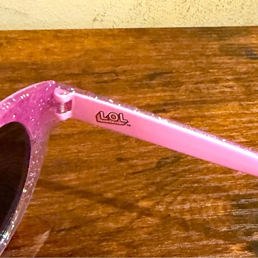 LOL Dolls Girls Pink Glitter Sunglasses